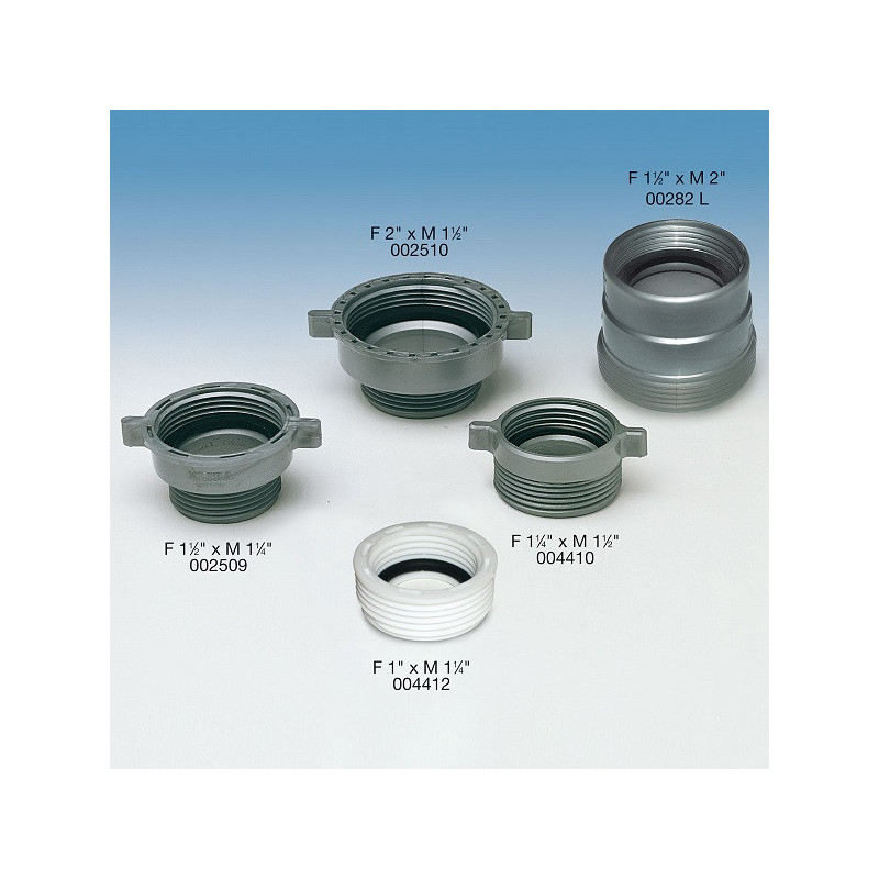 RIDUZIONE FILETTATA IN PP 1.1/2x2" MF BN